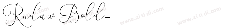 Rudaw Bold字体转换